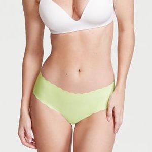 Victoria's Secret Sexy Illusions Scallop Hiphugger Panty Iced Olive Small NEW